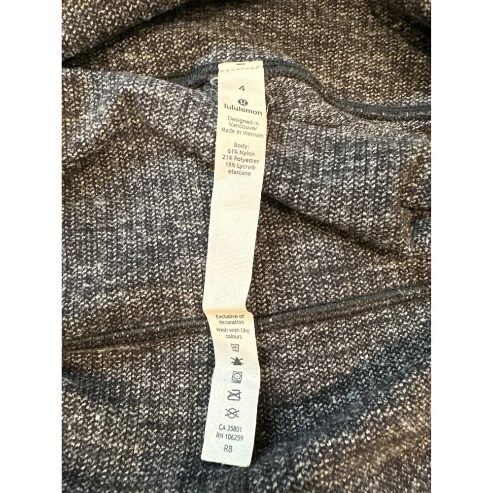 Lululemon Align High Rise Herringbone‎ Leggings Grey Size 4 29